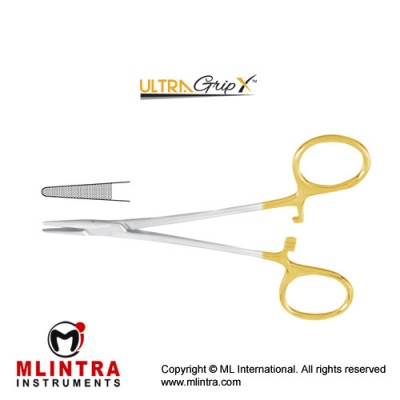 UltraGripX™ TC Crile-Wood Needle Holder With Automatic Release Ratchet Stainless Steel, 15 cm - 6" UltraGripX™ TC Crile-Wood Needle Holder With Automatic Release Ratchet Stainless Steel, 15 cm - 6"